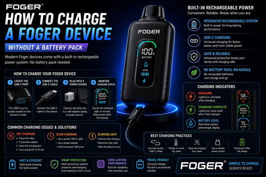 How to Charge a Foger Device Without a Battery Pack