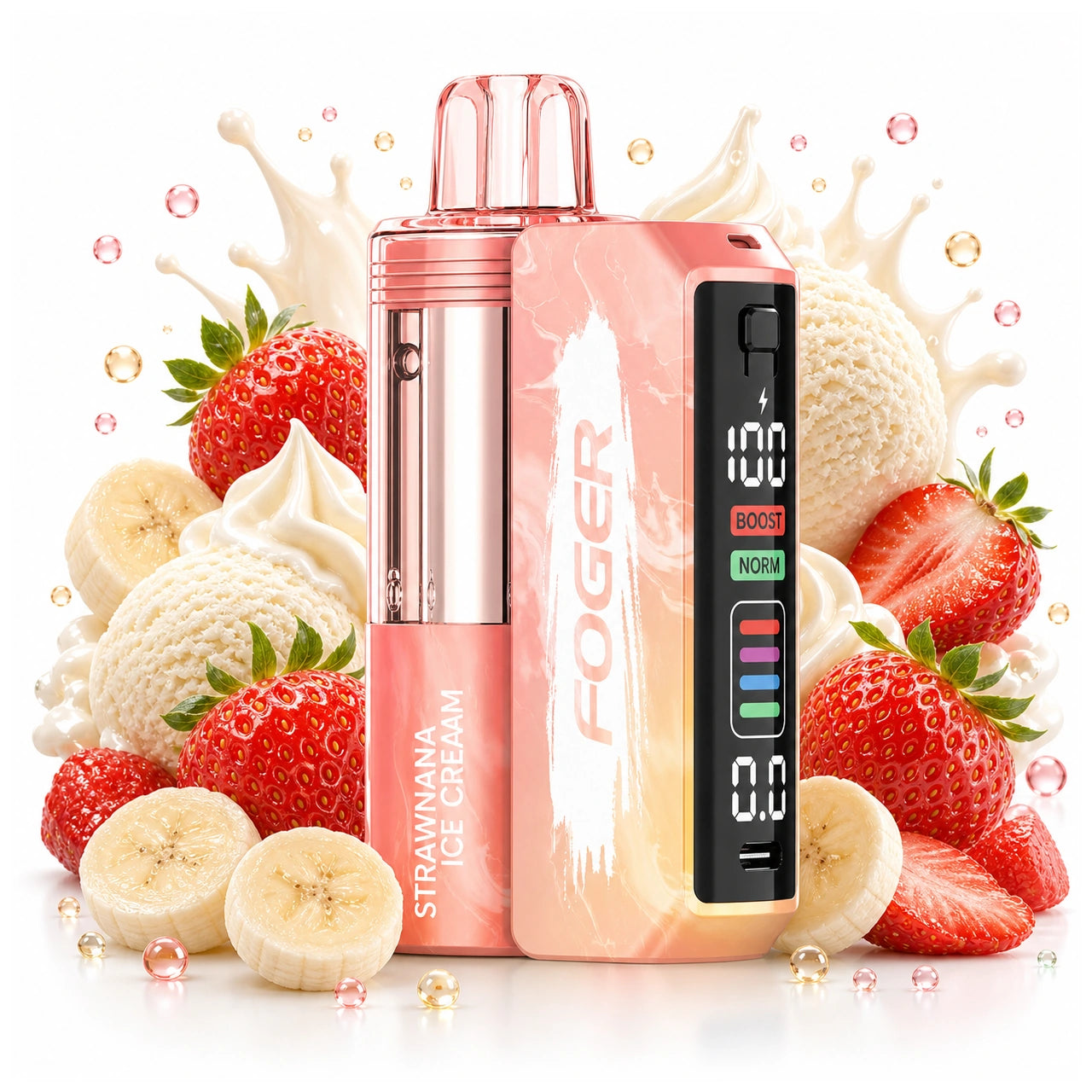 Strawnana Ice Cream - Foger Switch Pro 30K - Battery + Pod