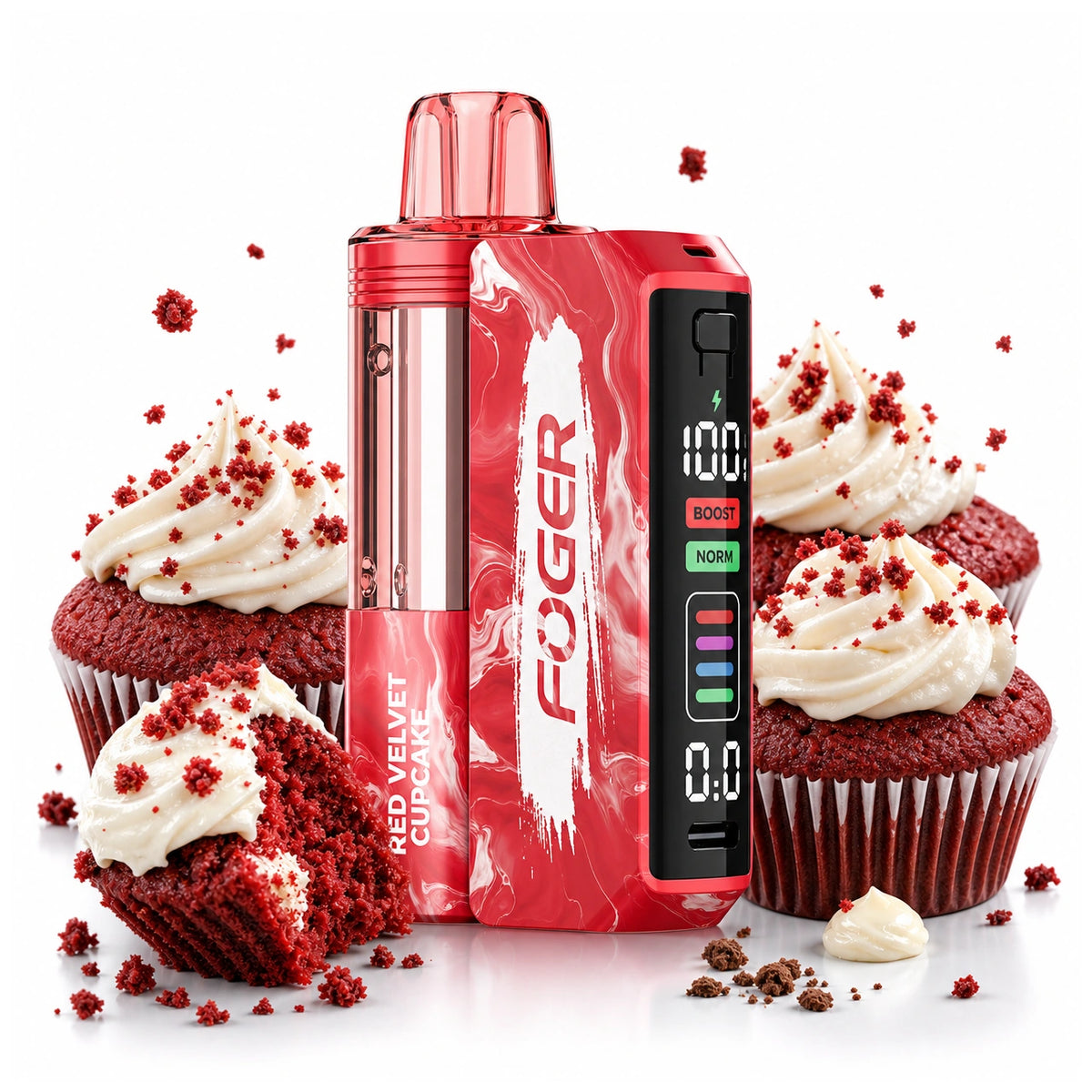 Red Velvet Cupcake - Foger Switch Pro 30K - Battery + Pod