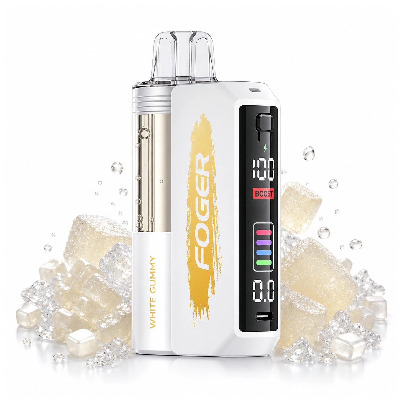 White Gummy - Foger Switch Pro 30K - Battery + Pod
