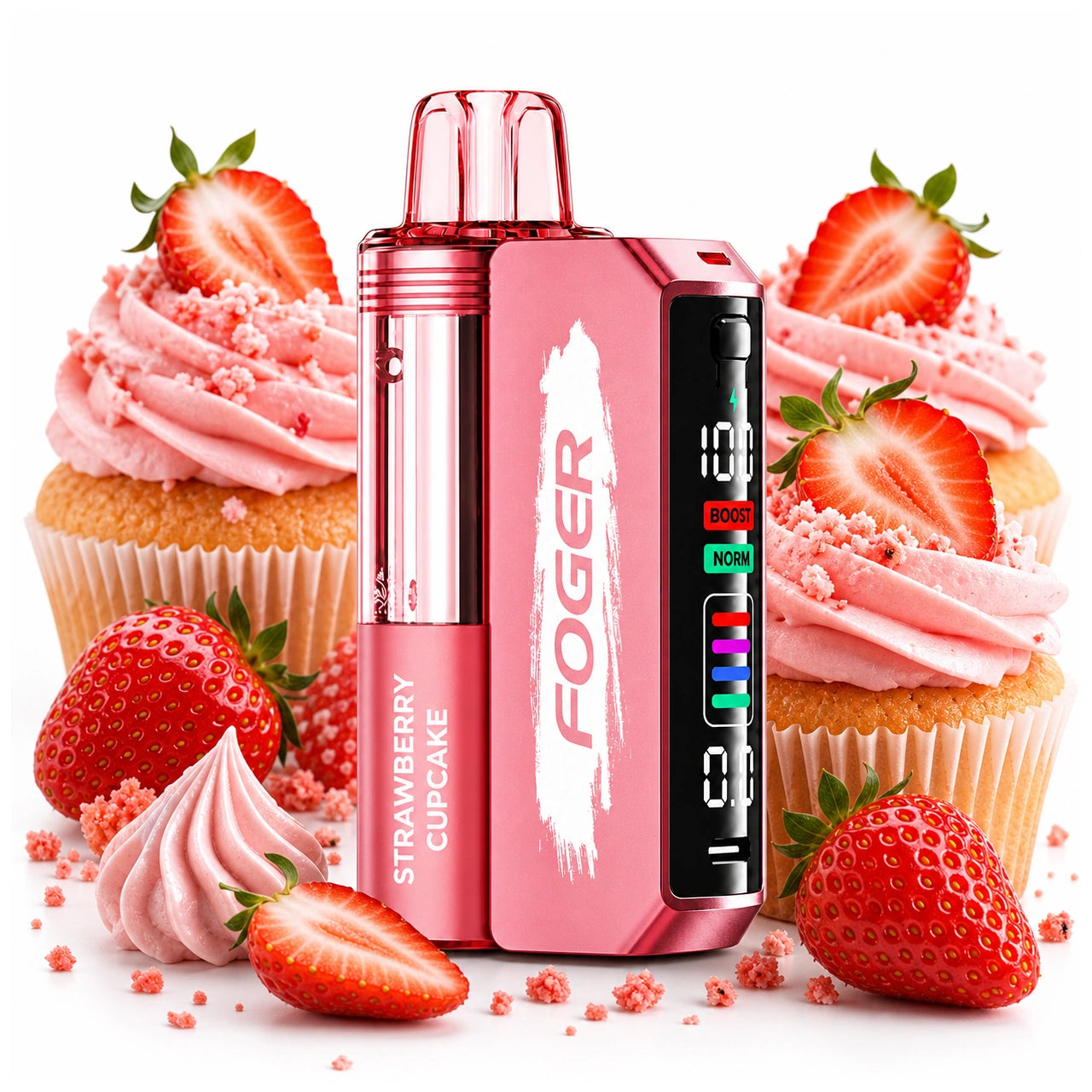 Strawberry Cupcake - Foger Switch Pro 30K - Battery + Pod