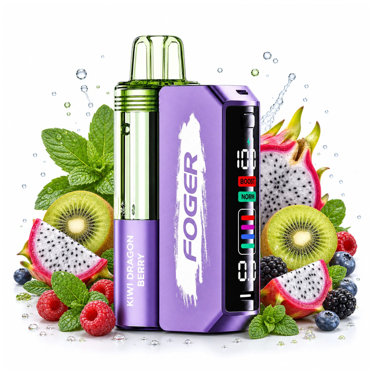 Kiwi Dragon Berry - Foger Switch Pro 30K - Battery + Pod
